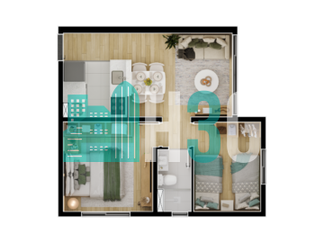 Apartamento á Venda no Residencial Miraggio em Apucarana/Pr