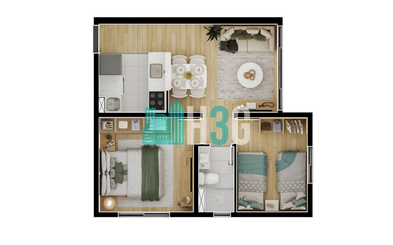 Apartamento a Venda no Residencial Montebello em Apucarana/Pr