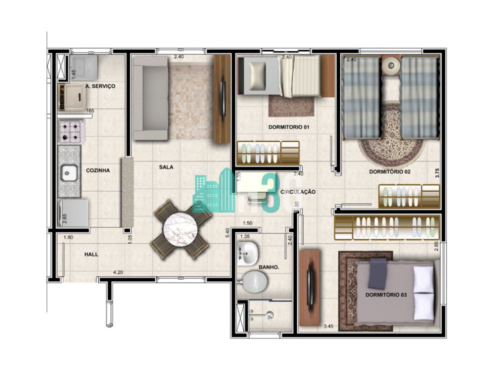 Apartamento Villas Park - Apucarana-Pr