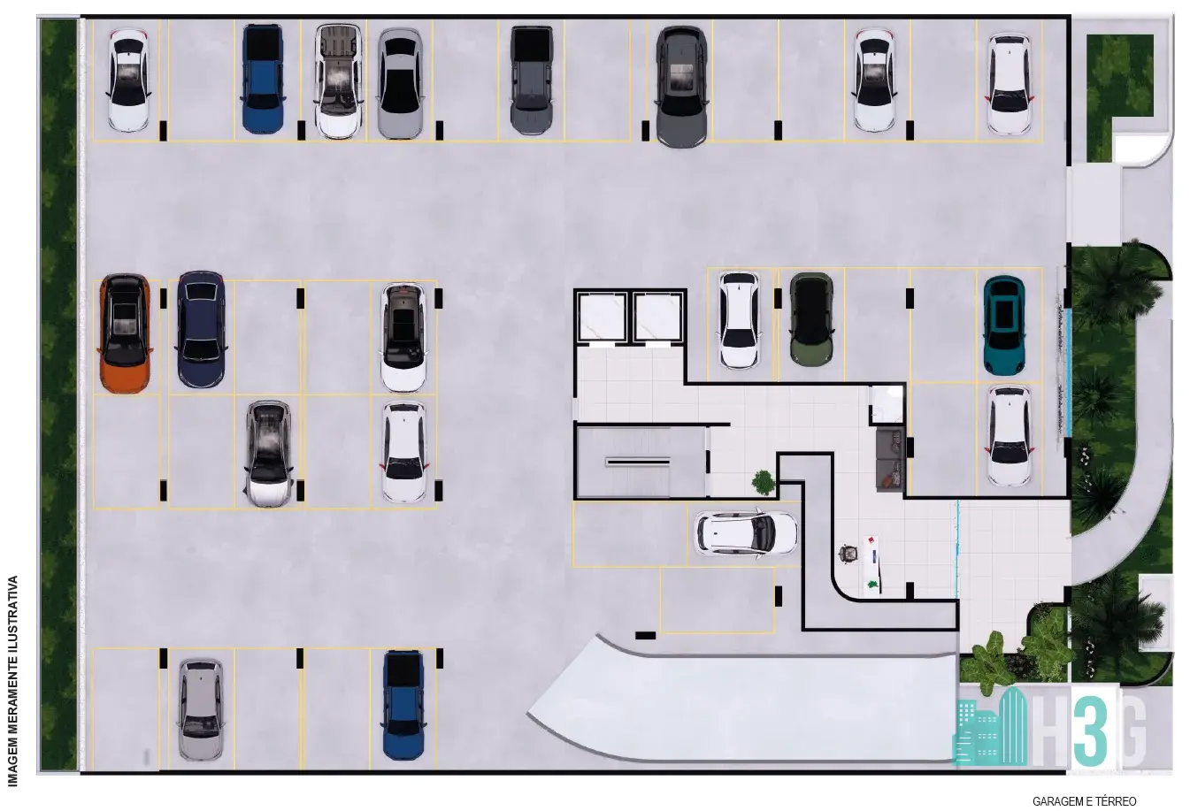 Garagem Térreo Apartamento Residencial MontSerrat Apucarana